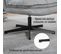 Fauteuil Salon Pivotant Sur 360° Avec Dossier Pliante Assise Épais Revêtement En Tissu, Gris