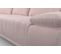 Canapé d'angle méridienne TORINO à gauche tissu miracle rose