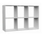 Marion Étagère Modulable 6 Cubes 110x30x75 Blanc Mat