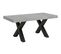 Table Extensible 90x180/440 Cm Traffic Ciment Cadre Anthracite