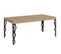 Table Extensible 90x180/284 Cm Karamay Chêne Nature Cadre Anthracite