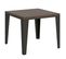 Table Extensible 90x90/180 Cm Flame Libra Noyer Cadre Anthracite