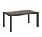 Table Extensible 90x160/420 Cm Everyday Evolution Noyer Cadre Anthracite