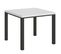 Table Extensible 90x90/180 Cm Everyday Libra Frêne Blanc Cadre Anthracite