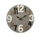 Horloge Murale Horloges Mdf Bois Moderne Gris 40x40x4,5