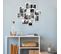 Cadre Photo Collage Mural Carre 12 Imagerie Bois Blanc 63x63x1,2