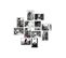 Cadre Photo Collage Mural Carre 12 Imagerie Bois Blanc 63x63x1,2