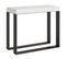 Console Extensible 90x40/196 Cm Elettra Small Frêne Blanc Cadre Anthracite