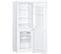 Réfrigérateur Combiné 173l (121+52l) - Froid Statique - L50x H142,5cm - Blanc - Chcs 4144wn