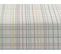 Drap Housse 100% Coton 1 Pièce Blanc à Lignes Pastels 105x200   Multicolore 105x200