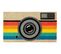 Paillasson Déco En Fibres De Coco 70 X 40 Cm Retro Camera