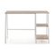 Bureau Lisboa Blanc, Table Pour PC, Style Industriel, 105 Cm Longueur
