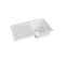 Évier Resiroc Avec 1 Bac + Égouttoir 86cm - Blanc