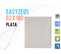 Store Enrouleur Easyfix Polyester Opaque Multicolore 180x62x1 Cm Argent
