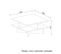 Table Basse Design Scandinave Hamton - L. 60 X H. 31 Cm - Marron Noix