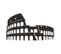 Décoration Murale Colosseum En Acier, Noir - 48 X 0,15 X 28 Cm