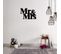 Décoration Murale Mretmrs - Amour - Pour Séjour, Chambre - Noir En Acier 50 X 0,15 X 35 Cm