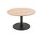 Table Basse Ronde Design Dot - Diam. 60 X H. 35 Cm - Marron Chêne