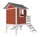 Maison Enfant Beach Lodge Xl En Rouge Avec Toboggan En Blanc   Maison De Jeux En Bois Ffc Pour