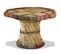 Table Basse Bambou Avec Détails Chindi Multicolore