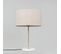 Lampe De Table En Laiton Avec Abat-jour Gris 35 Cm - Kaso