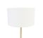 Lampe De Table Classique Laiton Avec Abat-jour Blanc 35 Cm - Simplo