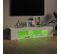 Meuble TV Avec Lumières LED Blanc Brillant 135x39x30 Cm