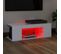 Meuble TV Avec Lumières LED Blanc 90x39x30 Cm