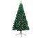 Demi-arbre De Noël Artificiel Pré-éclairé Et Boules Vert 150 Cm