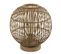 Lampe à Poser Design Bambou Hildegard - Diam. 30 X H. 35 Cm - Beige Naturel