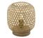 Lampe à Poser Design Bambou Mirena - Diam. 23 X H. 27 Cm - Beige Naturel