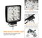 10x 48w Projecteur Phare De Travail 12v 24v LED Carré LED Moto Spot Feux Additionnels Offroad Lampe