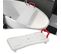 Siège de bain,siège De Baignoire, Chaise Ajustable Réglable Blanc -rouge Jusqu'à 150kg 69cm